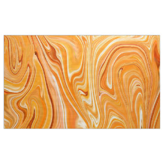 Digitale Oranje gemarmerde textuur3 Fabric Stof