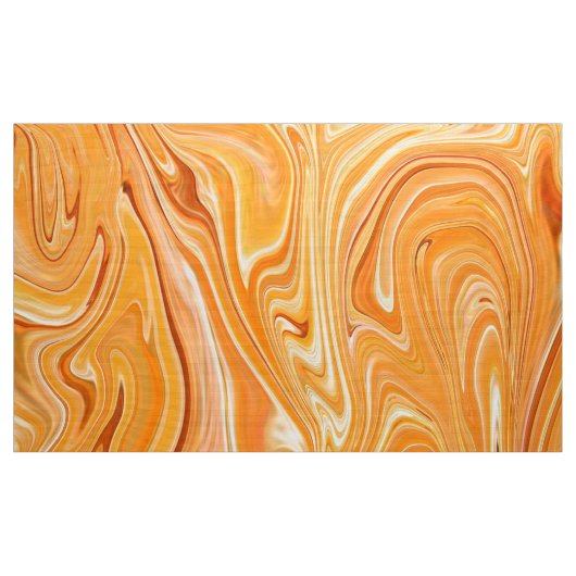 Digitale Oranje gemarmerde textuur3 Fabric Stof (Yard (91,4 cm))