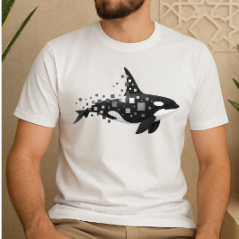 Digitale orka desintegratie - Cyber Ocean Series T-shirt