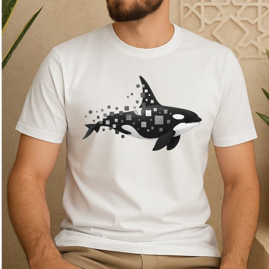 Digitale orka desintegratie - Cyber Ocean Series T-shirt
