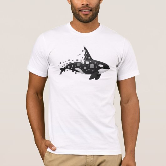 Digitale orka desintegratie - Cyber Ocean Series T-shirt (Voorkant)