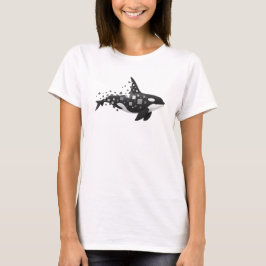 Digitale orka desintegratie - Cyber Ocean Series T-shirt