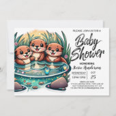 Digitale Otter Joy Baby shower Kaart (Voorkant)
