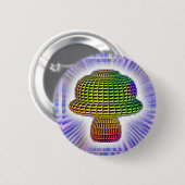 Digitale paddenstoel ronde button 5,7 cm (Voorkant /achterkant)