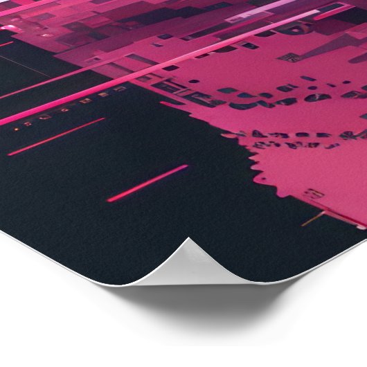 Digitale Panda Hacker Pixel Art Avatar Poster (Hoek)