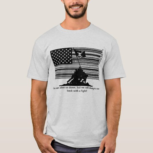 Digitale piraterij tegenover de wereld t-shirt (Voorkant)