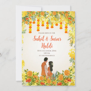 Digitale Pithi-uitnodigingen & Digitale Haldi-uitn Kaart