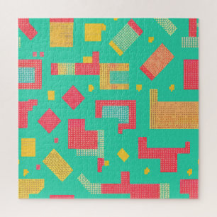Digitale Pixel-illustratie Legpuzzel