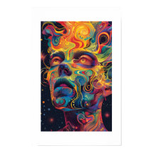 Digitale print van een ingewikkelde kunst van een 