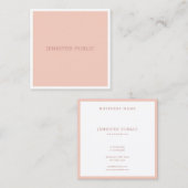 Digitale professionele, geavanceerde, eenvoudige S Vierkante Visitekaartje (Voorkant / Achterkant)