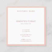 Digitale professionele, geavanceerde, eenvoudige S Vierkante Visitekaartje (Achterkant)