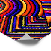 digitale quilt moderne retro poster (Hoek)