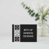 Digitale quilt-Visitekaartjes Visitekaartje (Staand voorkant)