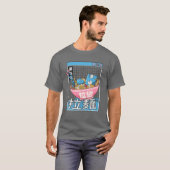 Digitale Ramen Bowl Japan Style Pastel Otaku Anime T-shirt (Voorkant volledig)
