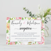 DIGITALE RECEPTIE LENTE ROZE ROSE VLINDER KAART (Staand voorkant)