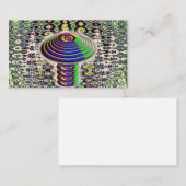 Digitale regenboogpaddenstoel - WOORDEN TOEVOEGEN Visitekaartje (Voorkant / Achterkant)