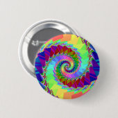 Digitale regenboogspiraal ronde button 5,7 cm (Voorkant /achterkant)