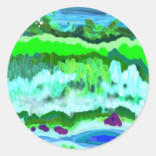 digitale renaissance-Sticker Ronde Sticker