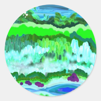 digitale renaissance-Sticker Ronde Sticker