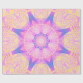 Digitale retro abstracte mandala. Heldere bloem. B Cadeaupapier (Vlak)