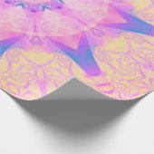 Digitale retro abstracte mandala. Heldere bloem. B Cadeaupapier (Hoek)