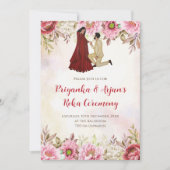 Digitale Ring Ceremonie Indiaas Verloving uitnodig Kaart (Voorkant)