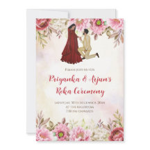 Digitale Ring Ceremonie Indiaas Verloving uitnodig