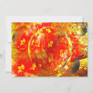 Digitale rode Abstracte uitnodiging