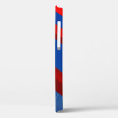 Digitale rode en blauwe achtergrond Case-Mate iPhone case (Achterkant / Links)