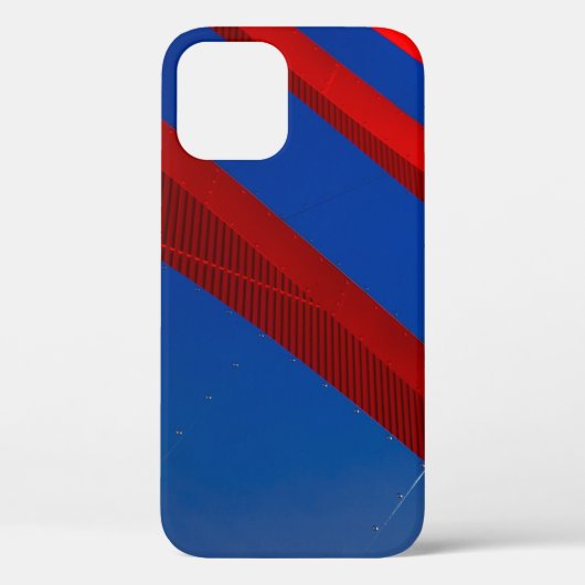 Digitale rode en blauwe achtergrond Case-Mate iPhone case (Achterkant)