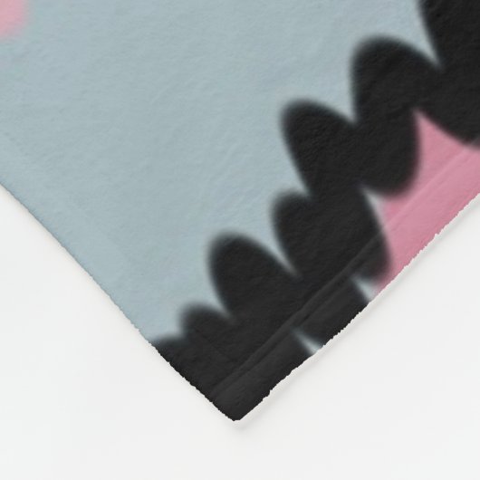 Digitale rode en zwarte afdrukken fleece deken (Hoek)