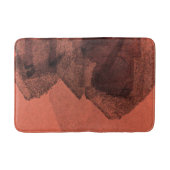 Digitale rode gele abstracte verfpenseel badmat (Voorkant)