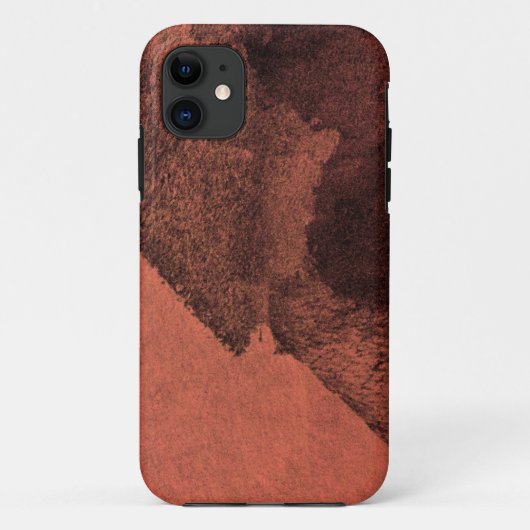 Digitale rode gele abstracte verfpenseel Case-Mate iPhone case (Achterkant)