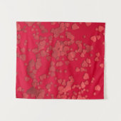 Digitale rode hartsticker wandkleed (Voorkant (horizontaal))