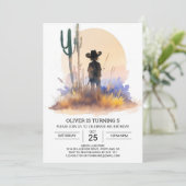 Digitale Rodeo Boho Cowboy Verjaardag Kaart (Staand voorkant)