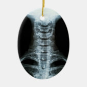 Digitale röntgenkunst (aangepaste achtertekst) keramisch ornament (Voorkant)