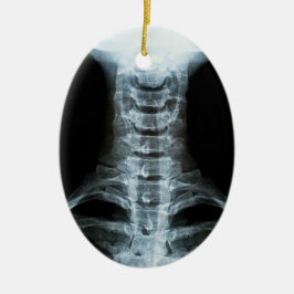 Digitale röntgenkunst (aangepaste achtertekst) keramisch ornament