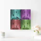 Digitale röntgenwandklok vierkante klok (Huis)