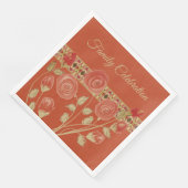 Digitale Roos Art Servet (Hoek)