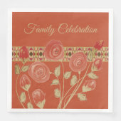 Digitale Roos Art Servet (Voorkant)