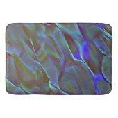 Digitale rots in satijnshade van verbrande blauwe  badmat (Voorkant)