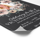 Digitale rouwadvertentie direct downloaden poster (Hoek)