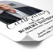 Digitale rouwadvertentie direct downloaden poster (Hoek)