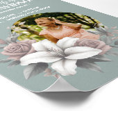 Digitale rouwadvertentie Instant Download Bericht Poster (Hoek)