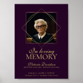 Digitale rouwadvertentie na Deep Purple Poster (Voorkant)