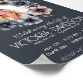 Digitale rouwadvertentie onmiddellijk downloaden poster (Hoek)