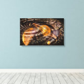 Digitale ruimteverdraaiingsverlichting canvas afdruk (Insitu (Houten vloer))