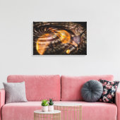 Digitale ruimteverdraaiingsverlichting canvas afdruk (Insitu (Woonkamer))
