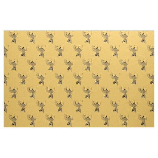 Digitale Samurai-afbeelding - Aangepaste achtergro Stof (Fat Quarter)