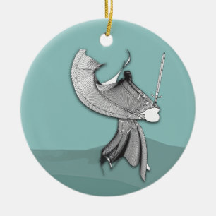 Digitale Samurai Keramisch Ornament